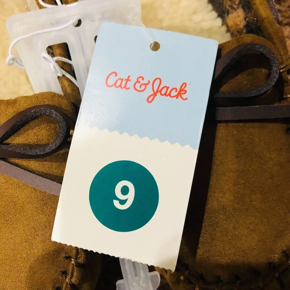 Cat & Jack Baby Toddler Casual Shoes‎ Slip On Chestnut Size 9